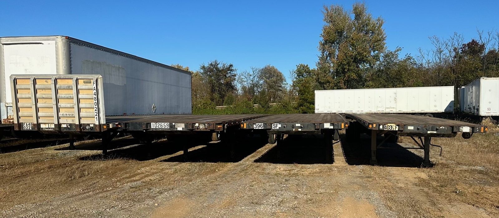 Used 48ft flatbed trailers for sale